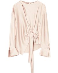 Jonathan Simkhai - Raffaella Knotted Long-Sleeve Top - Lyst