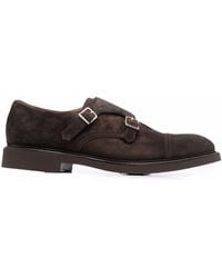 Doucal's - Suede Double-buckle Monk Shoes - Lyst