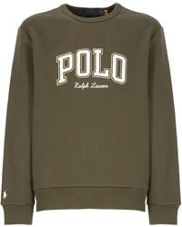 Polo Ralph Lauren - Crewneck Embroidered Logo Sweatshirt - Lyst