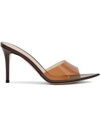 Gianvito Rossi - Elle Transparent Pointed-Toe Sandals - Lyst