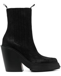 Vic Matié - 110mm Leather Ankle Boots - Lyst