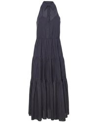 Pennyblack - Robe Longue Sans Manches À Volants - Lyst