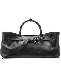 Marge Sherwood - Large Grandma Used Leather Buckle-Fastening Tote Bag - Lyst