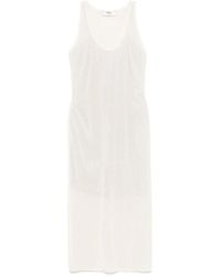 Fendi - Cream Mesh Dress - Lyst
