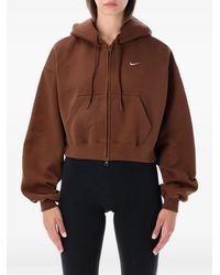 Nike - Logo-Embroidered Zip-Up Hoodie - Lyst