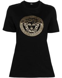 Versace - T Shirt Girocollo Medusa - Lyst