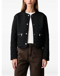 Guess - Gesteppte Jacke Mit Logo - Lyst