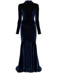 Atu Body Couture - High-neck Velvet Gown - Lyst