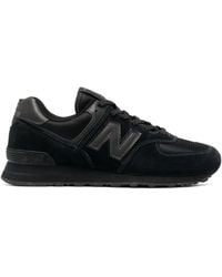 New Balance - 574 Logo-Patch Lace-Up Sneakers - Lyst