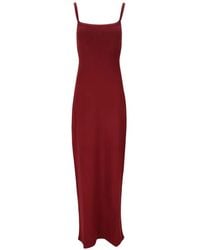 DSquared² - Ribbed-Knit Slit-Detail Maxi Dress - Lyst