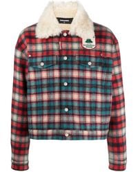 DSquared² - Fur-Collared Blouson Jacket - Lyst