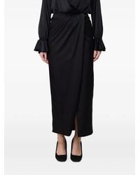 Hanita - Draped Wrap-Style Maxi Skirt - Lyst