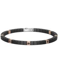 Baraka - Bracciale Cyborg Con Diamanti Neri E Ceramica - Lyst