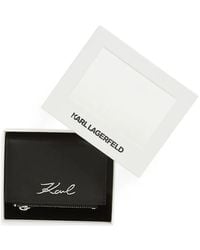 KARL LAGERFELD - K/Signature Bifold Wallet - Lyst