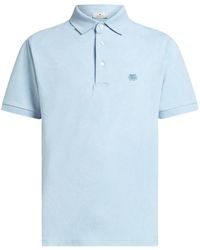 Etro - Polo Paisley Con Logo - Lyst