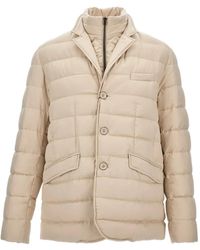 Herno - Piumino Trapuntato Con Bottoni - Lyst