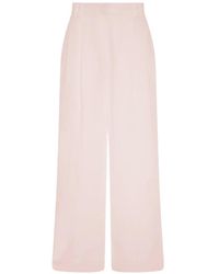 Another Tomorrow - Pantalon De Costume En Lin À Plis Creux - Lyst
