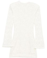 ROTATE BIRGER CHRISTENSEN - Long Sleeve Mini Dress With Back Zip Closure - Lyst