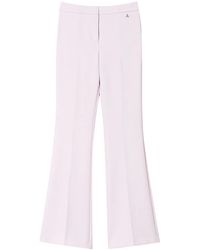 Twinset - Flared Cady-Texture Trousers - Lyst
