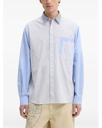 Desigual - Striped Panelled Shirt - Lyst