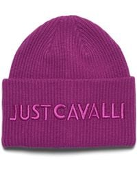 Just Cavalli - Logo-Embroidered Beanie Hat - Lyst
