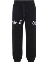 Off-White c/o Virgil Abloh - Logo-Print Track Pants - Lyst