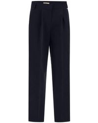 Herno - Crepe Twill Trousers - Lyst