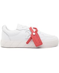 Off-White c/o Virgil Abloh - Low Vulcanized Leather Sneakers - Lyst