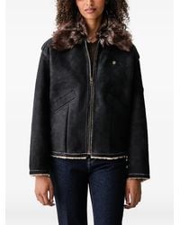 Aeronautica Militare - Veste En Peau Lainée - Lyst