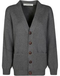Golden Goose - Logo-Print Knitted Cardigan - Lyst