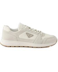 Prada - Baskets Prax En Daim Et Re-Nylon - Lyst