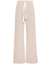 Max Mara - Drawstring-Waist Wide-Leg Track Pants - Lyst