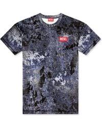 DIESEL - Classic 100% Cotton T-Shirt - Lyst