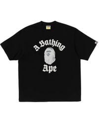 A Bathing Ape - Ape-Head College-Style T-Shirt - Lyst