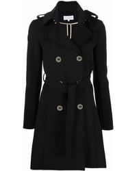 Patrizia Pepe - Double-breasted Belted Trench Coat - Lyst