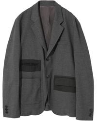 Undercover - Blazer A Paneles Con Detalle Deshilachado - Lyst