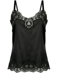 Dolce & Gabbana - Top con tirantes y ribetes - Lyst