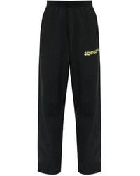 Balenciaga - Logo-Print Wide-Leg Track Pants - Lyst