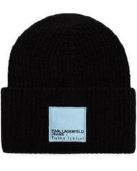 KARL LAGERFELD - X Pietro Terzini Beanie Mit Logo-Patch - Lyst