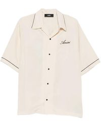 Amiri - Graphic-Patch Camp-Collar Shirt - Lyst