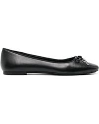 MICHAEL Michael Kors - Nori Leather Ballerina Shoes - Lyst