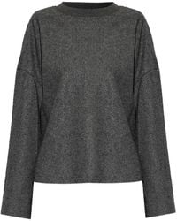 Emporio Armani - Haut En Maille Métallisée - Lyst