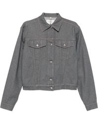 Sportmax - Button-Up Denim Jacket - Lyst