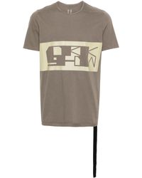 Rick Owens - Strap-detail cotton T-shirt - Lyst