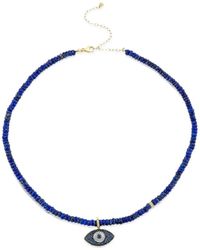 Sydney Evan - Lapis Lazuli And Diamond Necklace - Lyst