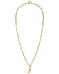 Roxanne Assoulin - The Puffy Initial Necklace - Lyst
