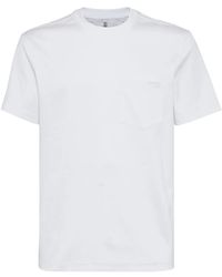 Brunello Cucinelli - Patch-Pocket Crew-Neck T-Shirt - Lyst