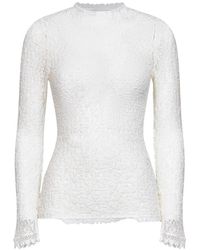 Isabel Marant - Crochet-Trim Lace Sweater - Lyst