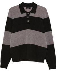 AROVESCIO - Striped Polo Shirt - Lyst