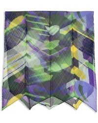 Pleats Please Issey Miyake - Pleats Please Abstract-Print Scarf - Lyst